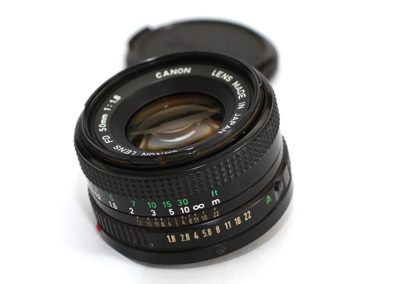 Canon nFD 50 мм F1.8 фото ракурс 2
